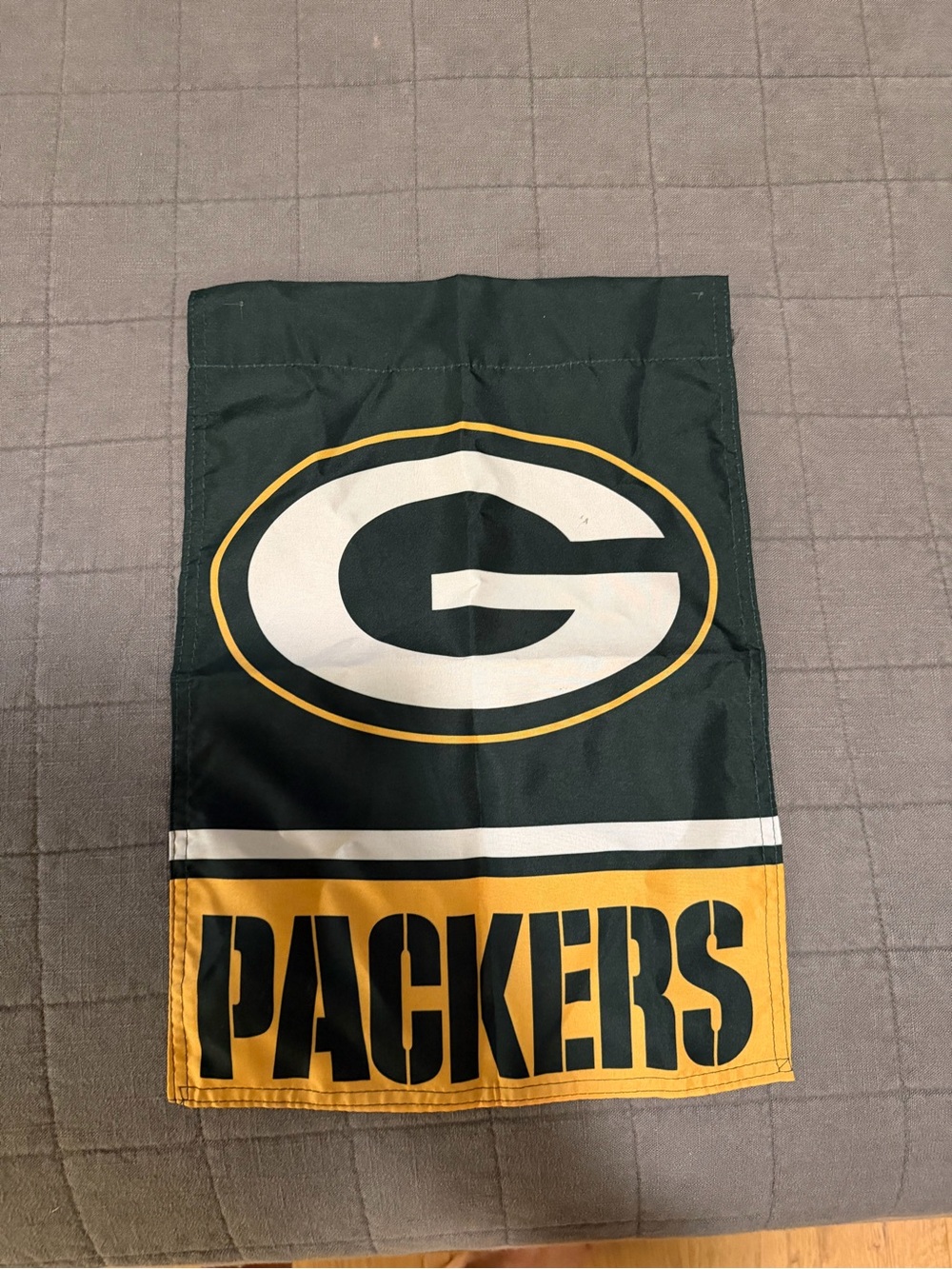 NFL Green Bay Packers Green Gold White Garden Flag